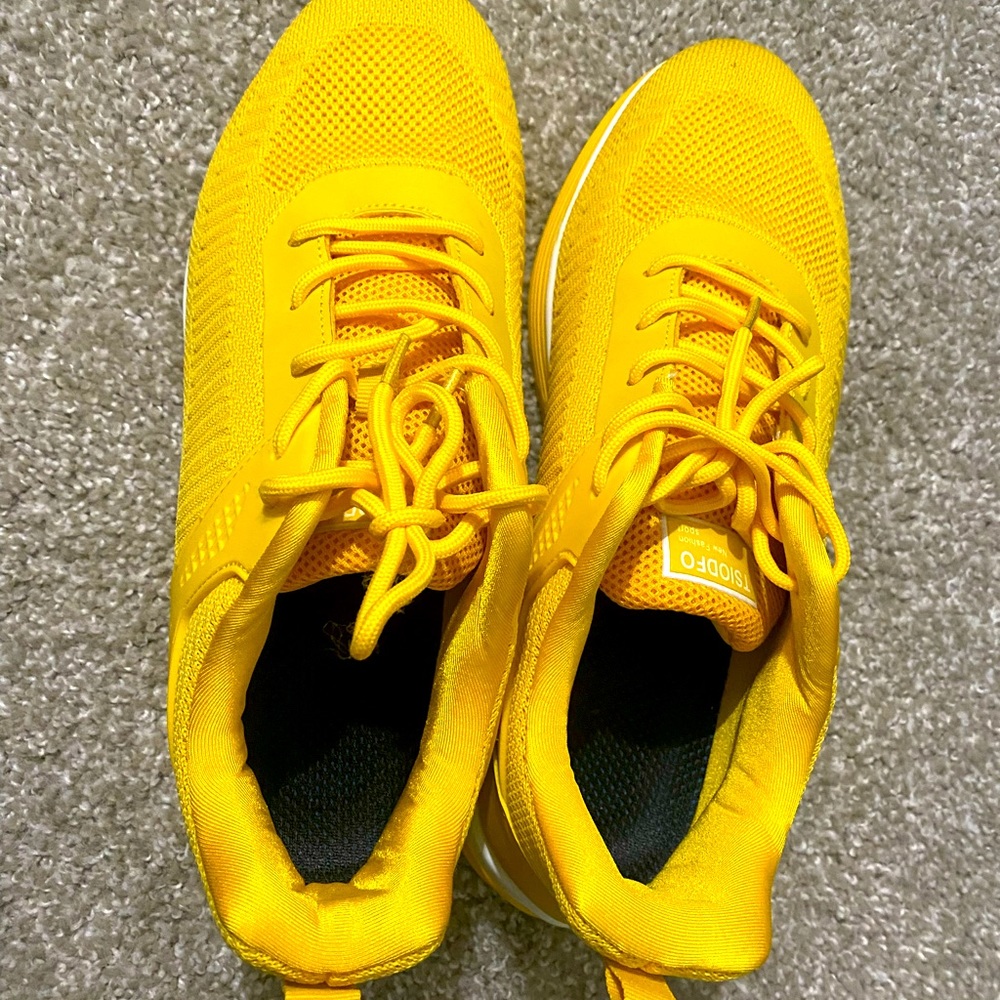 TSIODFO Yellow Tennis Shoes